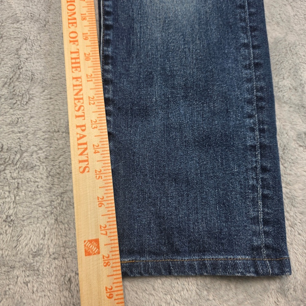 Uniqlo Men 33 Blue Jeans Slim‎ Straight Leg Low Rise Kaihara Denim - Picture 3 of 12